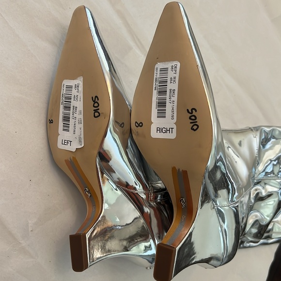 SAME EDELMAN VANCE 2 METALLIC TALL DRESS BOOT. - Picture 16 of 16